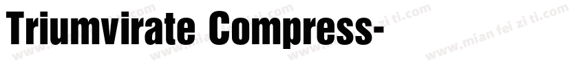 Triumvirate Compress字体转换